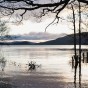 Loch Lomond at dusk.