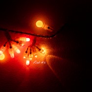 Red light bulbs.