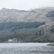 A lodge on Loch Lomond, Scotland.