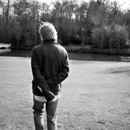 A man walking in the park.