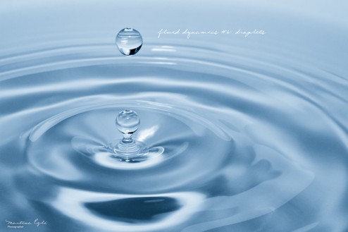 Two droplets of water.