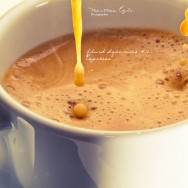 The last drops of an espresso being pulled.