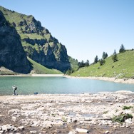 A Small Lake in the Swiss Alps