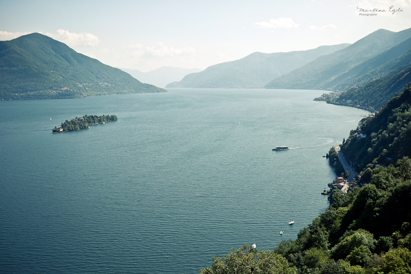 A view of Lago Maggiore in Switzerland.
