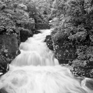 A waterfall in Scotland.