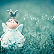 A little Angel on the lawn.