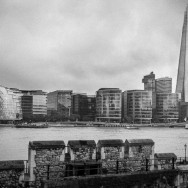 The Shrad and City Hall seen from the Tower of London.