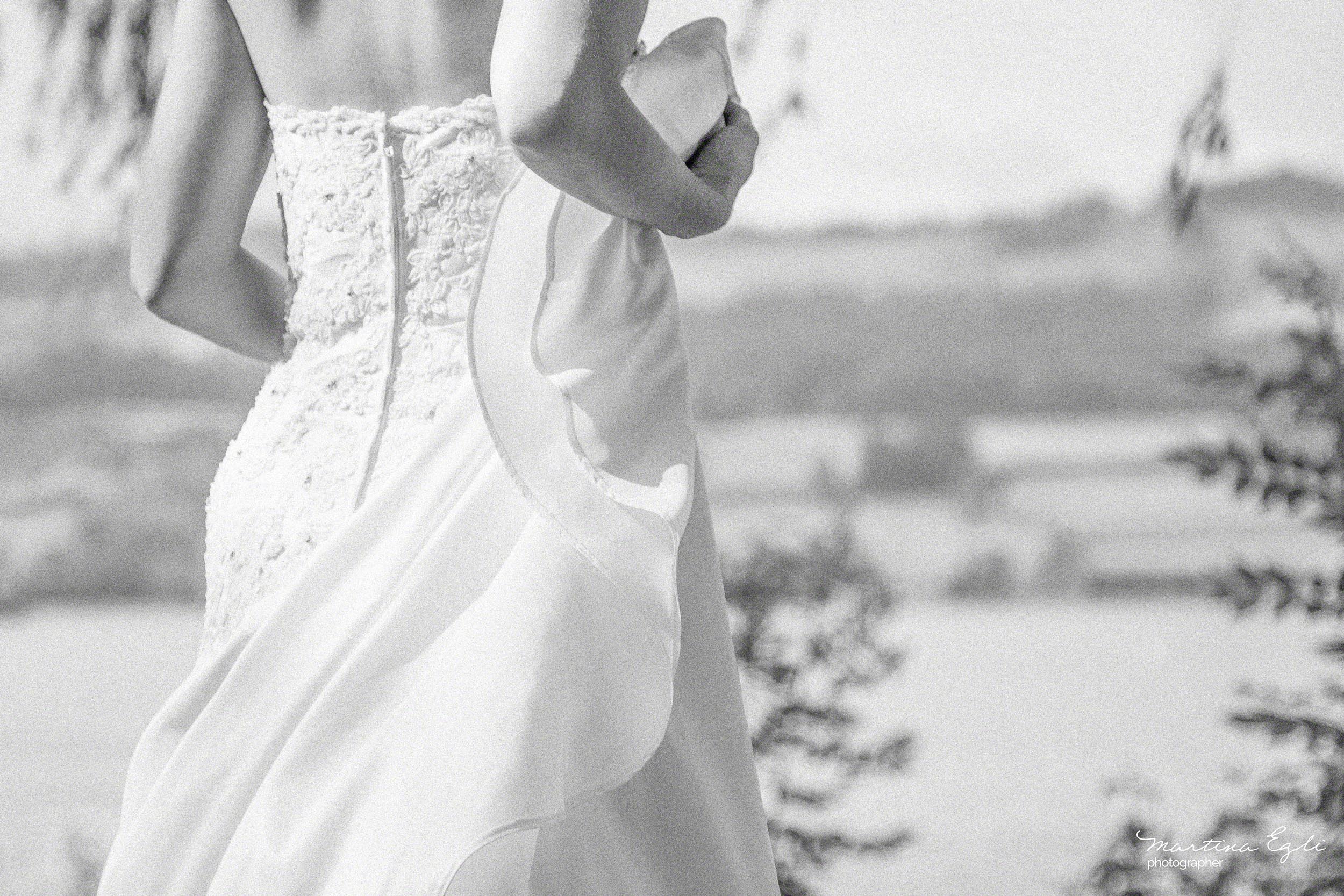 A Bride walks to her ceremony