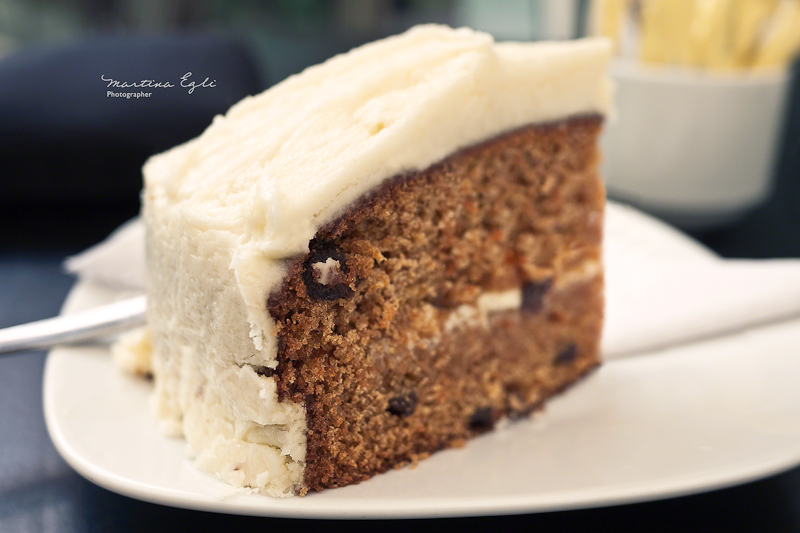 A slice of carrot-cake