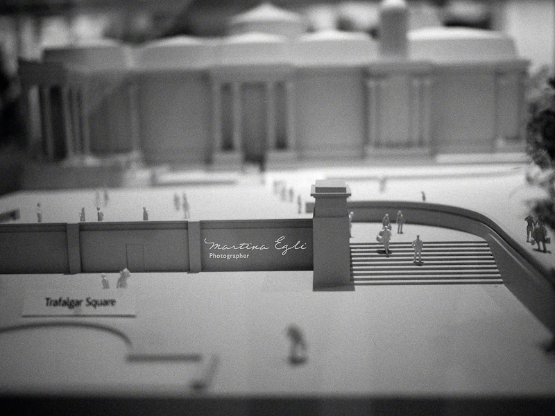 A Scale model of Trafalgar Sq.