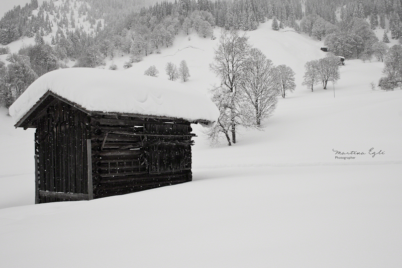 A snow hut.