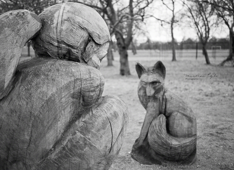 Sculptures in Regents Park, London.