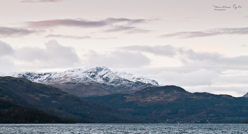 The view from Rowardennan onto Loch Lomond.