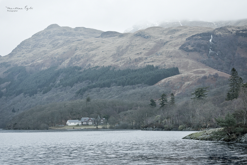 A lodge on Loch Lomond, Scotland.