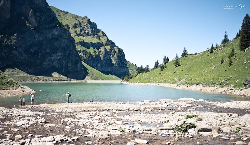 A Small Lake in the Swiss Alps