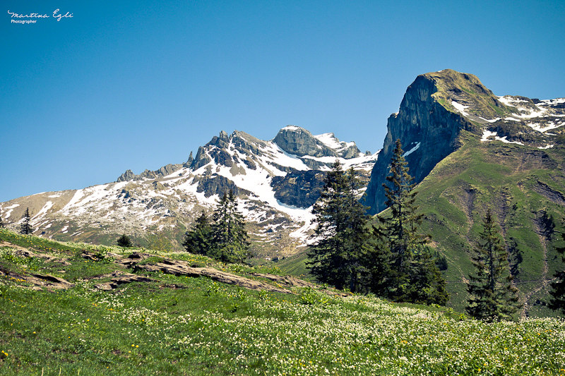 A mountain range in Switzerland