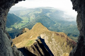 View from mount Pilauts in Switzerland