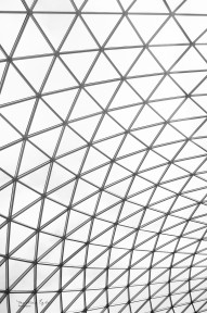 Glass roof at the British Museum, London
