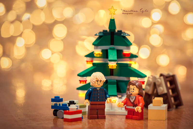 A Lego Christmas scene.